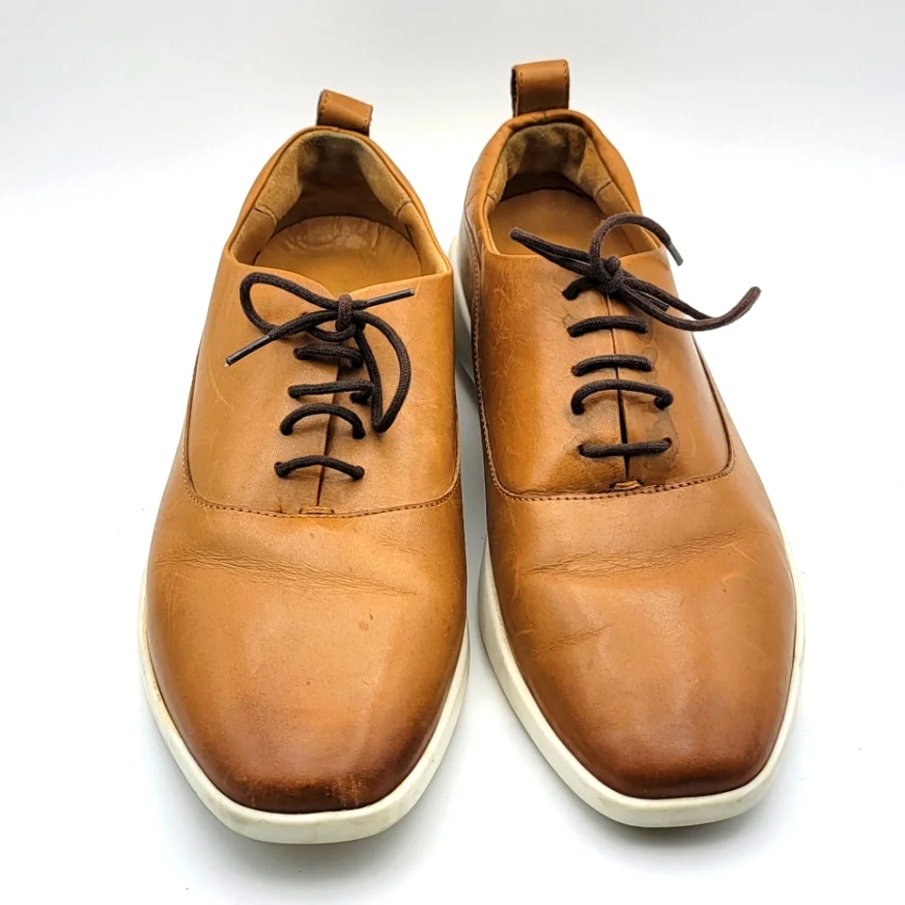 EXPRESS Men's Tan Leather Casual Shoes SIZE 9‎ #1527